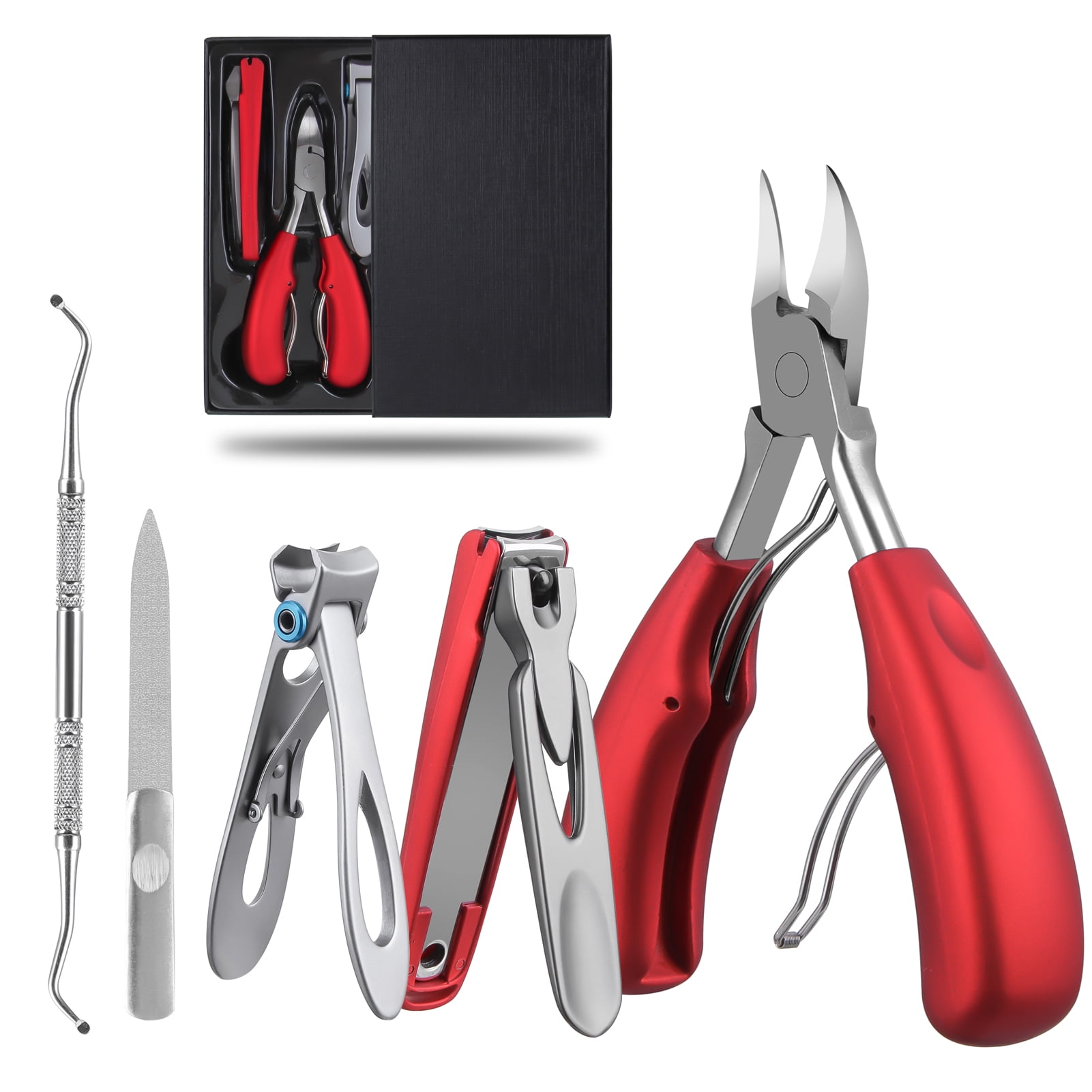 Toenail Clippers Set, Large Nail Clipper for Seniors Thick Toenails