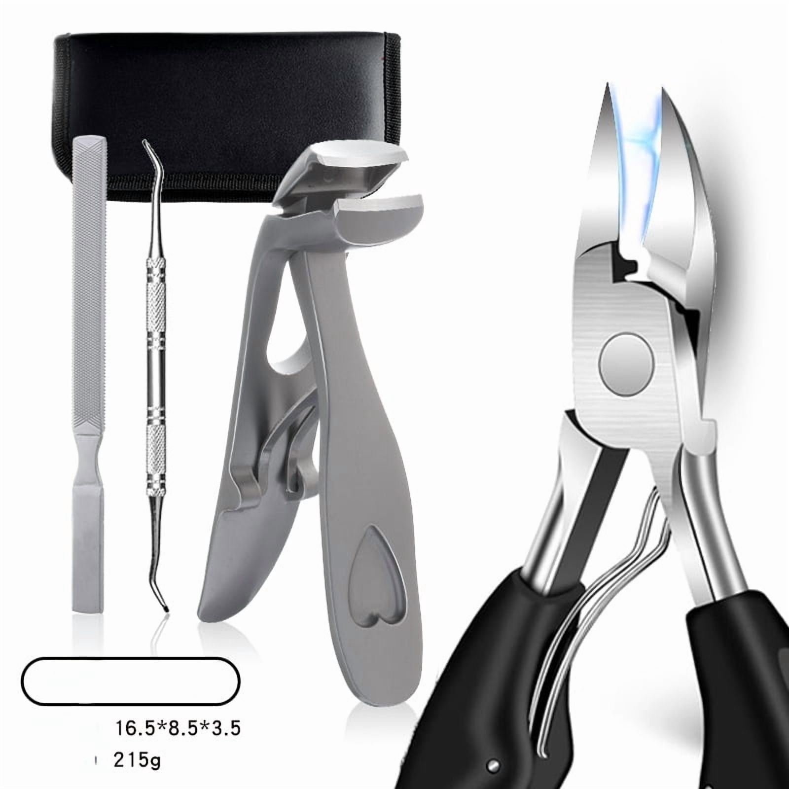 Toe Head Toenail Clippers for Thick Nails for Seniors, DRMODE Angled Head ...