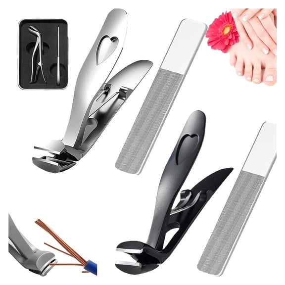 Toenail Clippers,Wide Jaw Opening Anti-Splash Nail Clippers,Thick Nails,Stainless Steel Nail Clipper