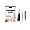 thumbnail image 1 of Toenail Clippers Wide Slanted Opening for Thick Toenails, Curved Ingrown Nail Clippers, Ergonomic Nail Clipper Set with Nail File and Cuticle Pusher for Easy Trimming, 1 of 9