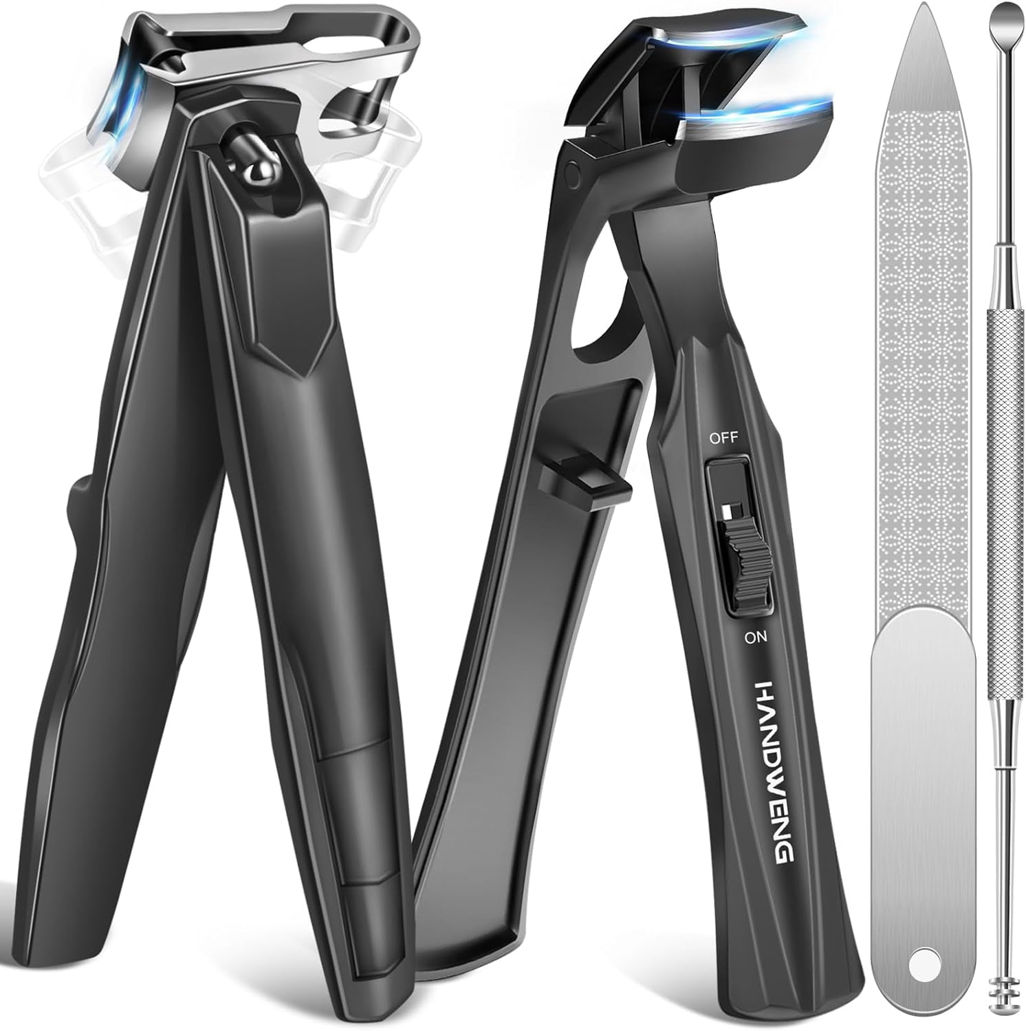 Toenail Clippers for Seniors Thick Toenails, Angled Head Large Toe Nail ...