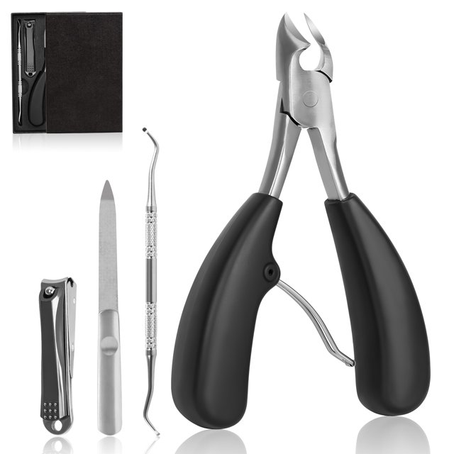 Toenail Clippers for Seniors Thick Toenails Set of 4 ToeNail Clippers