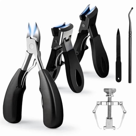 DAIENDI Toenail Clippers,Sharp Angled Heavy Duty Ingrown Toenail Tools for Seniors & Men, Manicure Pedicure for Thick Nails
