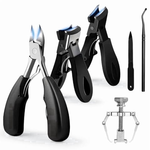 Toenail Clippers,Sharp Angled Heavy Duty Ingrown Toenail Tools for Seniors & Men, Manicure Pedicure for Thick Nails