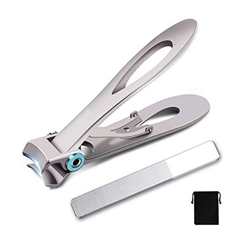 Nail Clippers for Thick Nails an Anti Splash Nail Clipper and a Slanted Nail  Clipper Set Professional Fingernail Clipper Toenail Clippers for Seniors  Men Women Adult