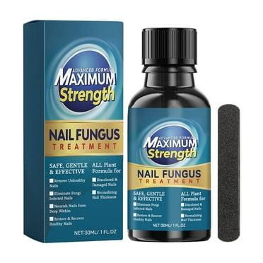 Toenail Extra Strength For Toenail Fingernails Nail For Athletes Foot Thick Broken Discolored & Damaged Nail(1oz) 30ml 2PCS Massage Butter Skin Care Brushes Nail for Damaged Nails from Gel Nails Table