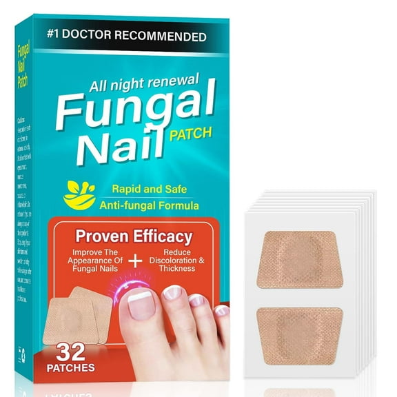 Toenail Fungus Treatment Extra Strength, 32Pcs Nail Repair Patches, Nail Fungus Treatment for Toenail, Restores Appearance of Discolored or Damaged Nails