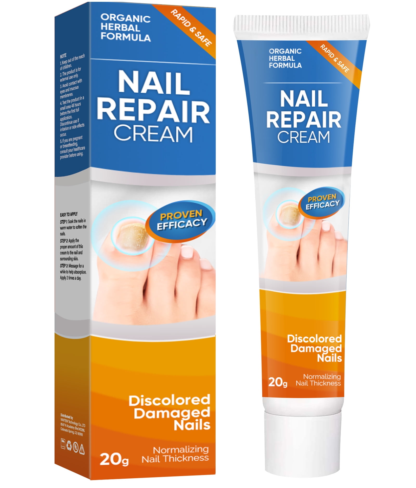 Extra Strong Foot Nail Fungus Treatment, Nail Repair Cream, Renews Damaged, Cracked, Discolored