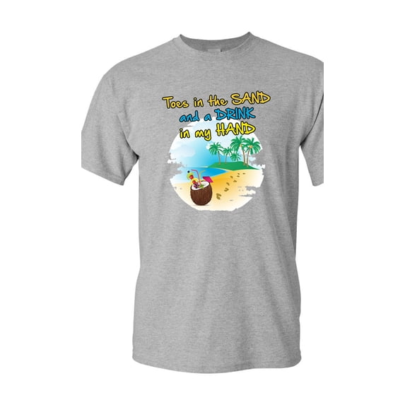 Toes In The Sand Summer DT Adult T-Shirt Tee