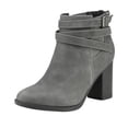 thumbnail image 1 of BURUDANI Women’s Chunky Block-Heel Ankle Boots Closed-Round-Toe Fall Booties Dress-Up Essential for Office, Weekend Brunch & Date Night, 1 of 3