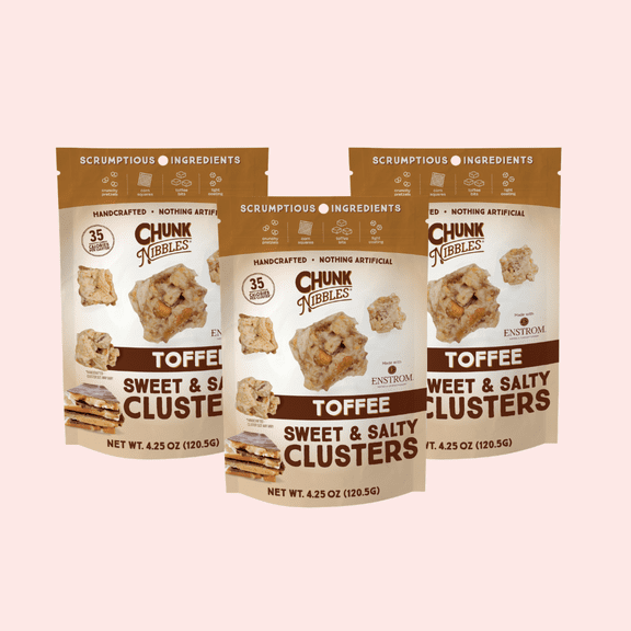 Toffee Chunk Nibbles 3 Pack