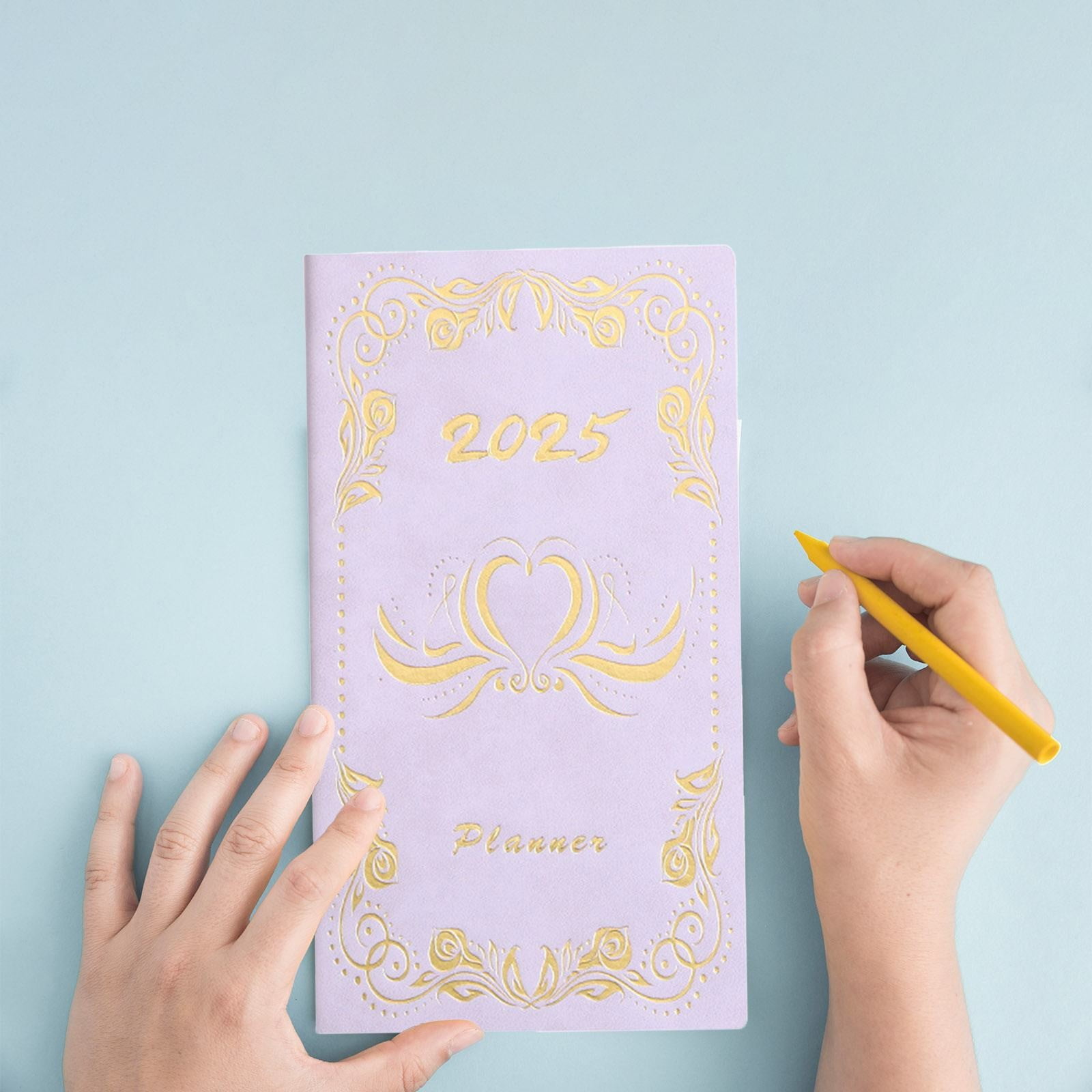 Tofficu 2025 Planner English Schedule Book Pocket Book Daily Weekly