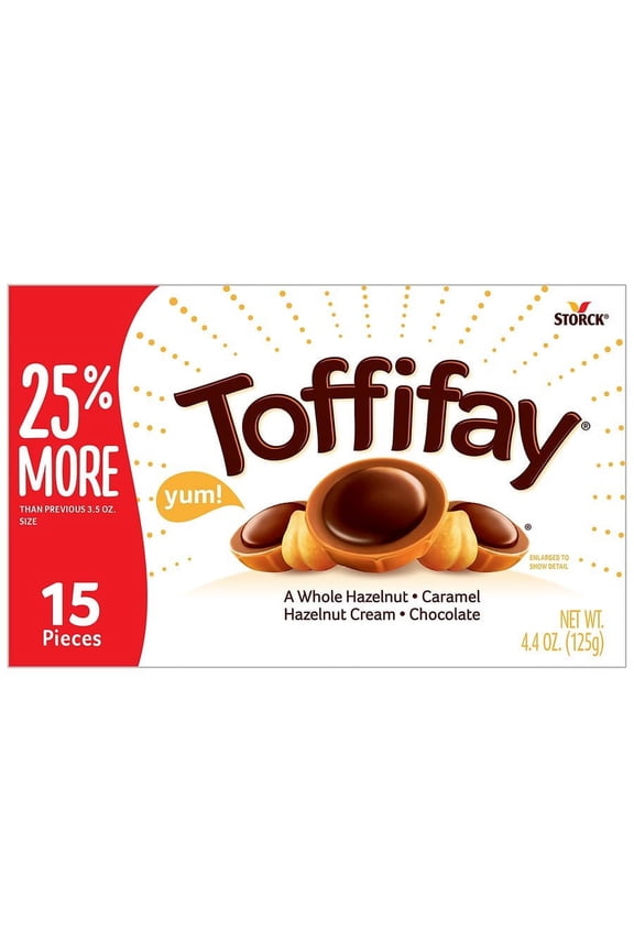 Hazelnut Chocolate Caramel Candy Box, 4.4 oz
