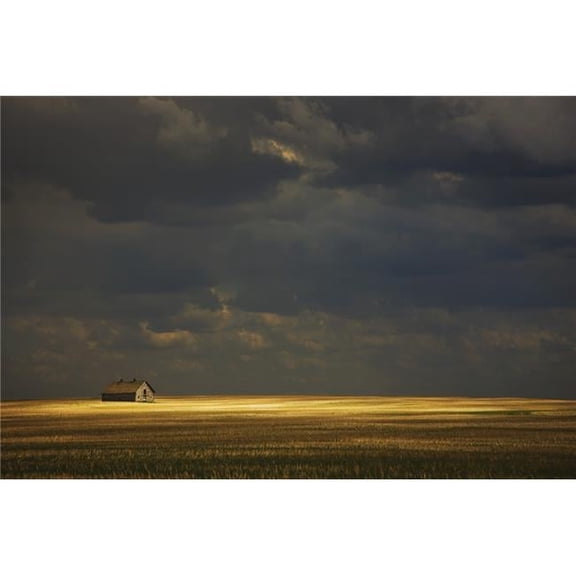 Tofield, Alberta, Canada - An Old Barn In A Field Poster Print, 19 x 12