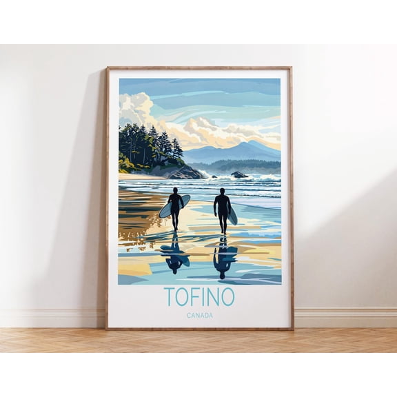 Tofino Canada Coastal Rainforest Nature Wall Art, Unframed Paper Print Size 8x12
