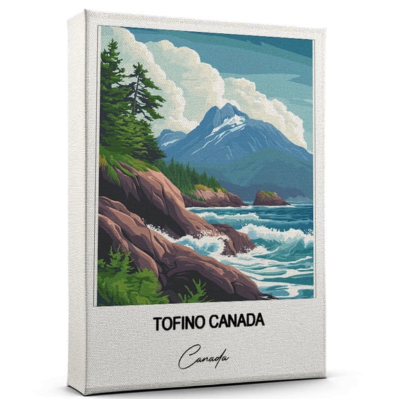 Tofino Canada Travel Decorative Art Canvas Canada Canvas Colorful Travel Wall Decor for Any Room Makes a Thoughtful Gift