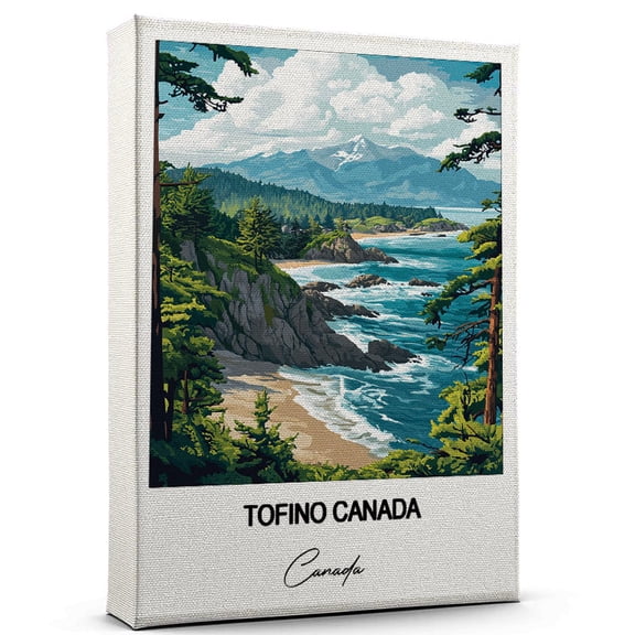 Tofino Canada Travel Wall Decor Scenic Travel Canvas Print of Canada Canvas Beautiful Gift for Home, Office, or Living Space