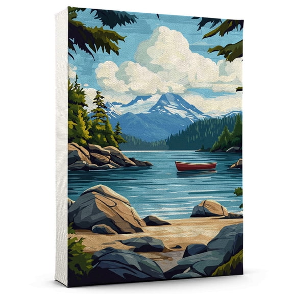 Tofino Travel Canvas, Vintage City Canvas British Columbia Canvas Wall Art, Tofino Canvas Colorful, British Columbia Picture Canvas - 104AZ1396