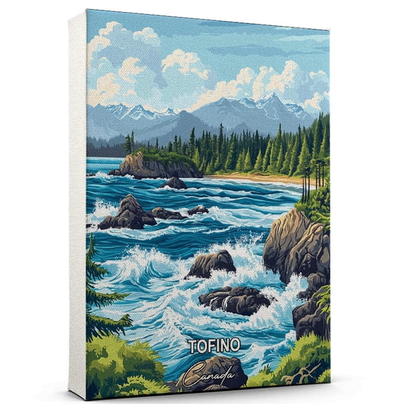 Tofino Travel Canvas Wall Art Canada Canvas Travel-Inspired Scene That Brings Peace, Color, and Culture Into Your Space