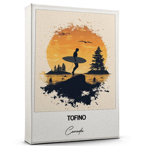 Tofino Travel Wall Decor Scenic Travel Canvas Print of Canada Canvas Beautiful Gift for Home, Office, or Living Space