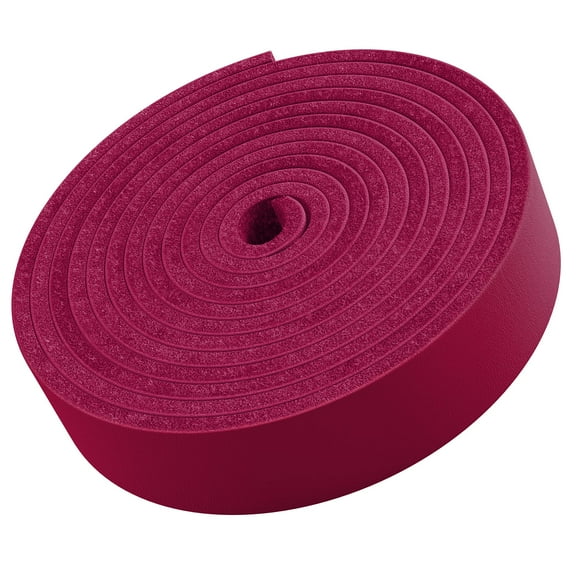 TOFL Genuine Top-Grain Leather Strap | 72 Inches Long | 3/4 Inch Wide | 1/8 Inch Thick (7-8 oz) | 1 Leather Strip for DIY Arts & Craft Projects, Clothing, Jewelry, Wrapping | Pink