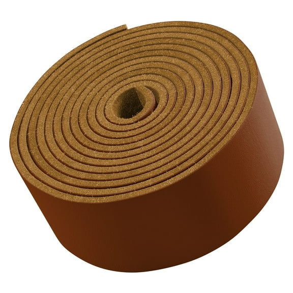 Tofl Leather Strap for Shoes Purses Jewelry Making and DIY Craft Projects Tan 1 Strap 72" x 3/4"