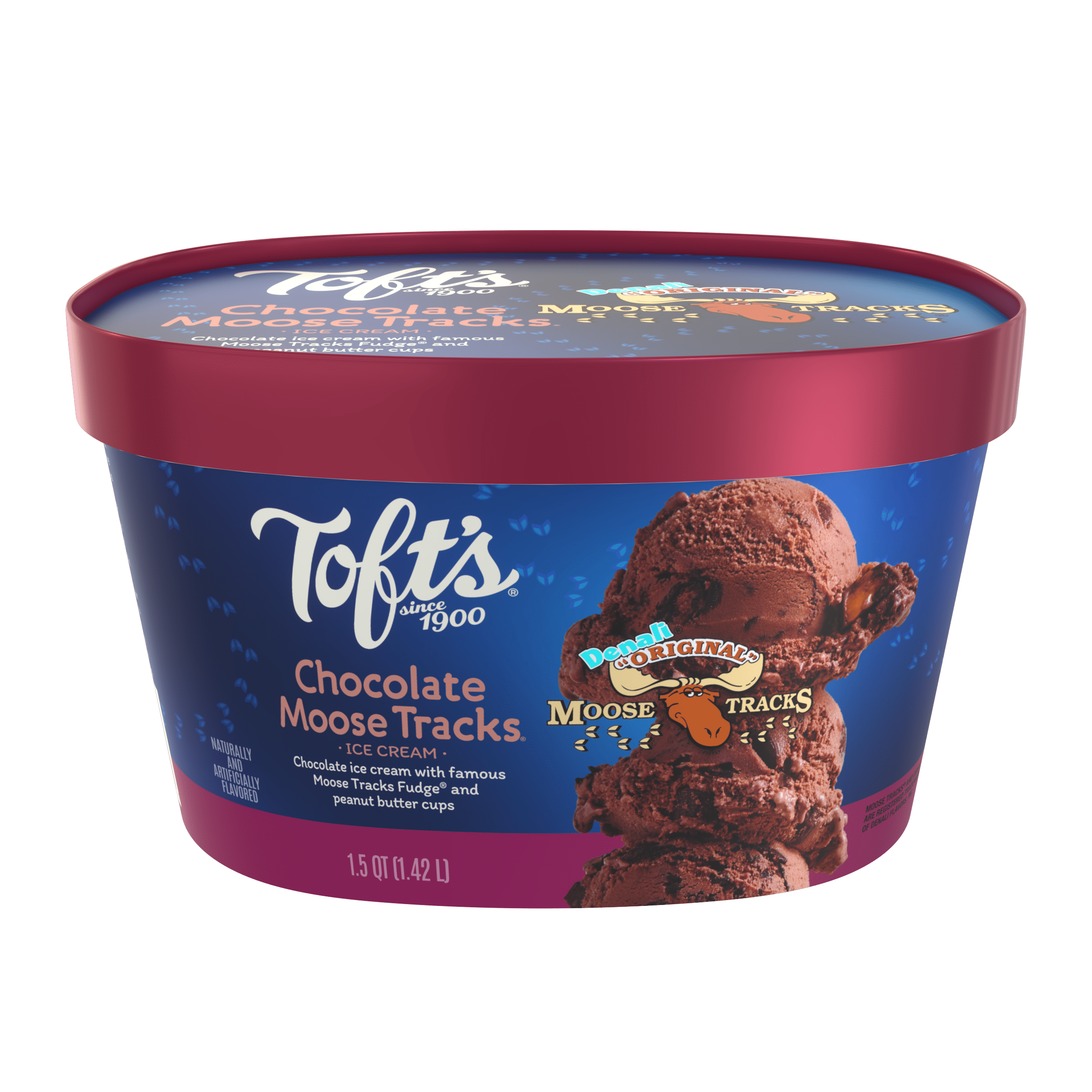 Toft's Chocolate Moose Tracks Ice Cream 48oz
