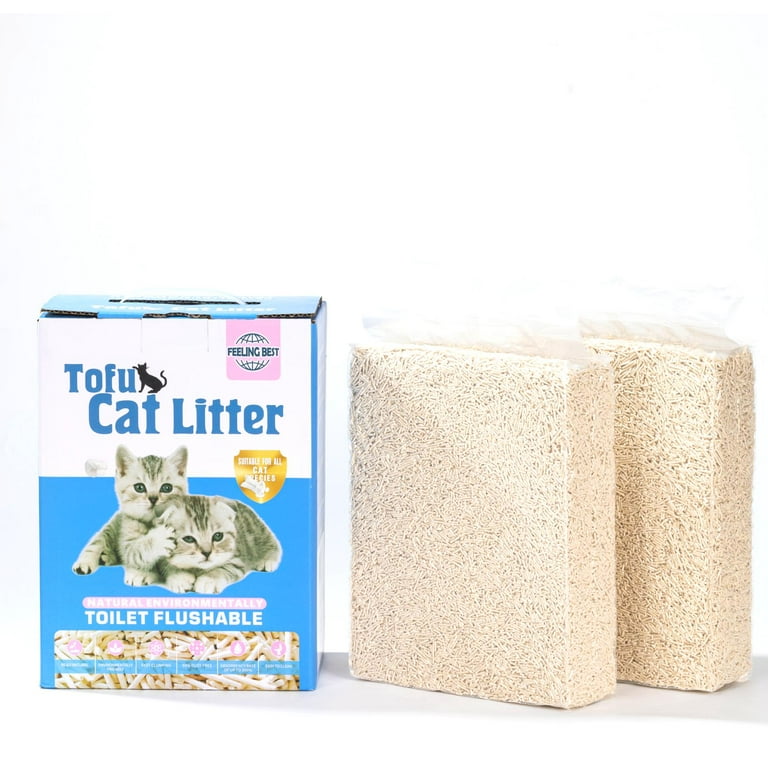 Clumping Cat Can You Flush Cat Litter FEELING BEST Tofu Cat Litter