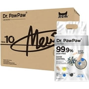 Tofu Cat Litter 45 Lbs, Dr. PawPaw Clumping Cat Litter, Honeysuckle Scent, Dust-Free Keep  Tidy, Superior Odor Control Keep Step Fresh