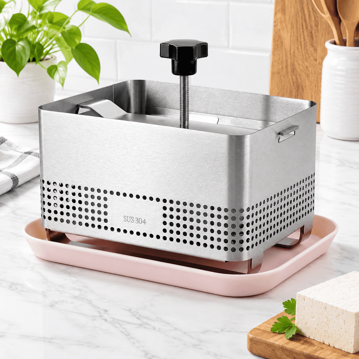 Tofu Press 304 Stainless Steel Paneer Maker With Upgraded Deep-press ...