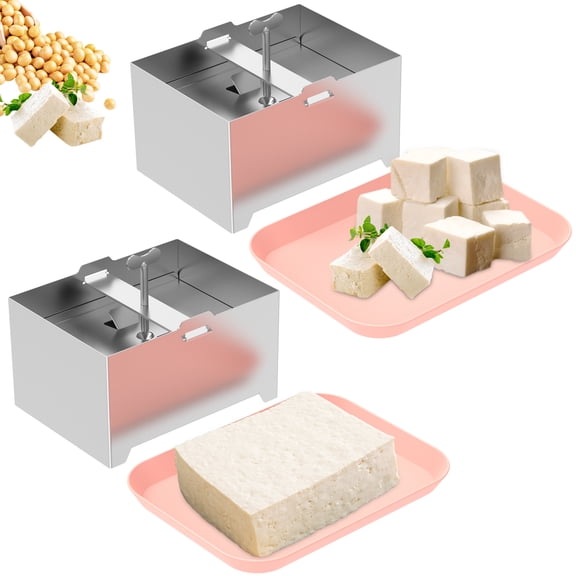 Tofu Press, DIY Tofu Maker Stainless Steel with Presser Towel & Drip Tray– DIY Tofu Maker for Homemade Firm Tofu, Paneer & Cheese – Effortless Water Removal for Enhanced Texture & Flavor