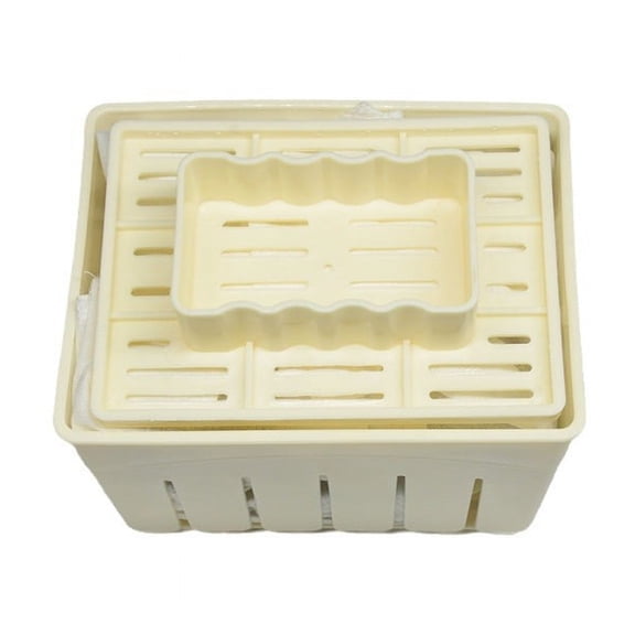 Tofu Press Mould (2PCS) DIY Homemade Tofu Maker Pressing Mold Kit +Soybean Curd Cheese Cloth Kitchen Tools