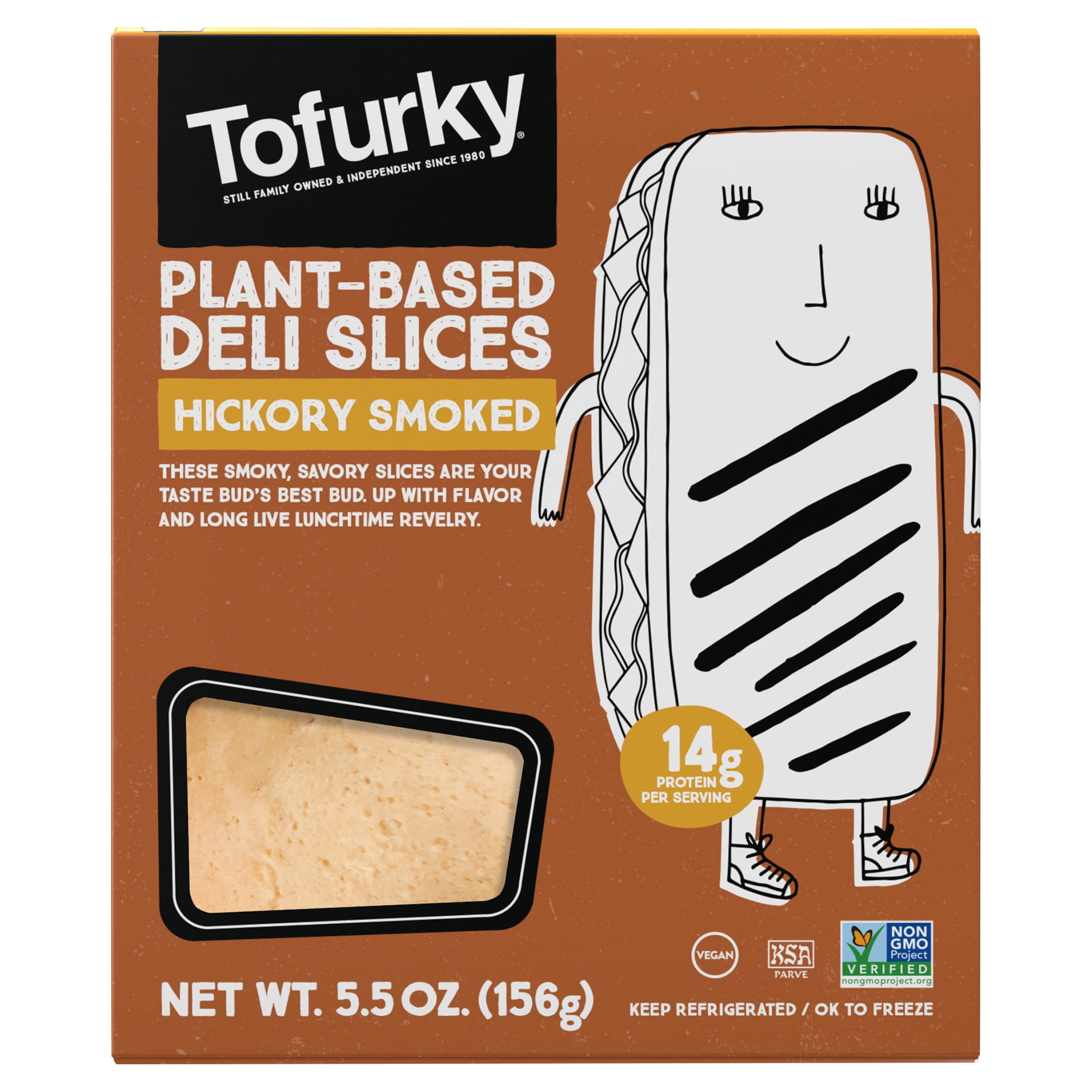Tofurky Refrigerated Vegan, PlantBased Hickory Smoked Deli Slices, 5.5