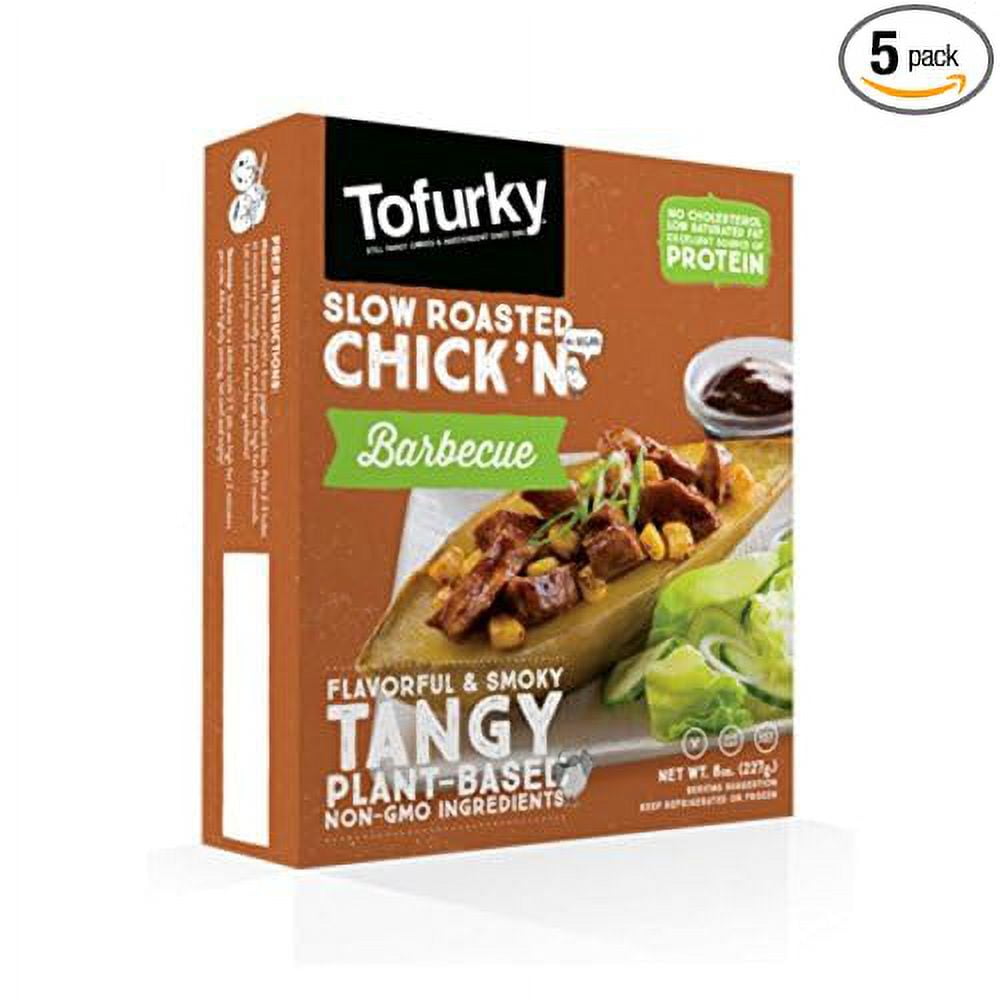Tofurky Slow Roasted Bbq Style Chick'n, 8 Ounce (Pack of 5)