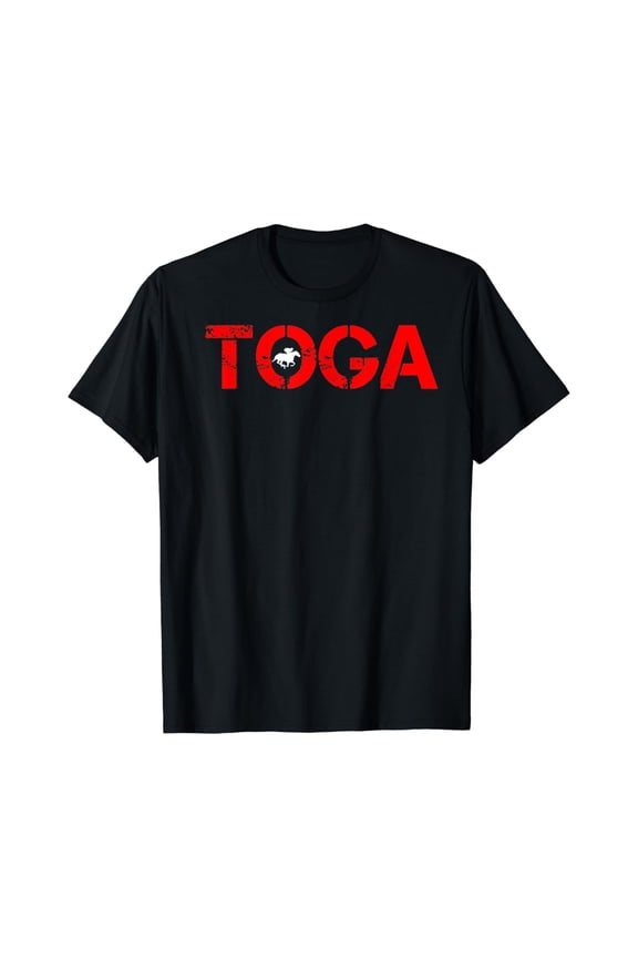 Toga Saratoga Springs Horse Racing T-Shirt