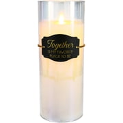 Pavilion Gift Company - Together - 9" Clear Luster Realistic Flame Candle