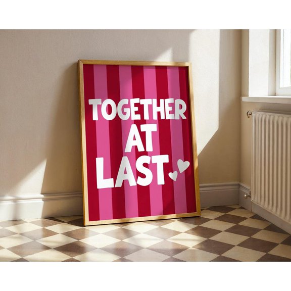 Together At Last Love Wall Art Modern Home Decor