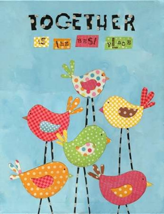 Together Birds Canvas Art - Alli Rogosich (22 x 28)