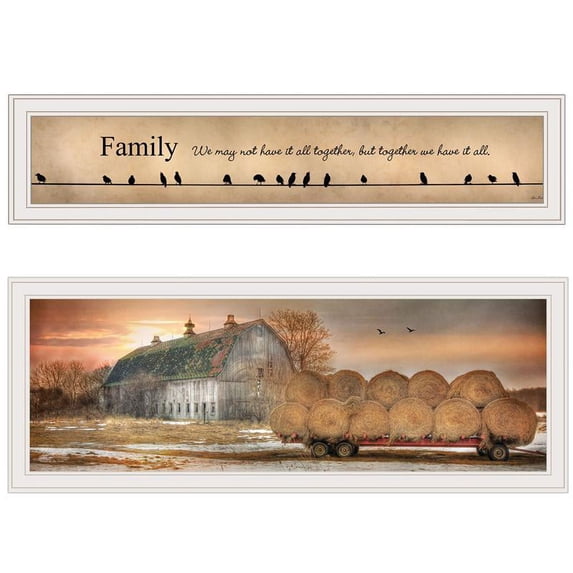 TrendyDecor4U Together Blessed We Have It All 2-Pc Vignette Wall Art V530-226G
