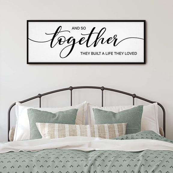 And So Together They Built A Life They Loved Poster Wall Decor Canvas Art Prints Painting Picture Artwork Home Decoration for Living Room Bedroom No Frame