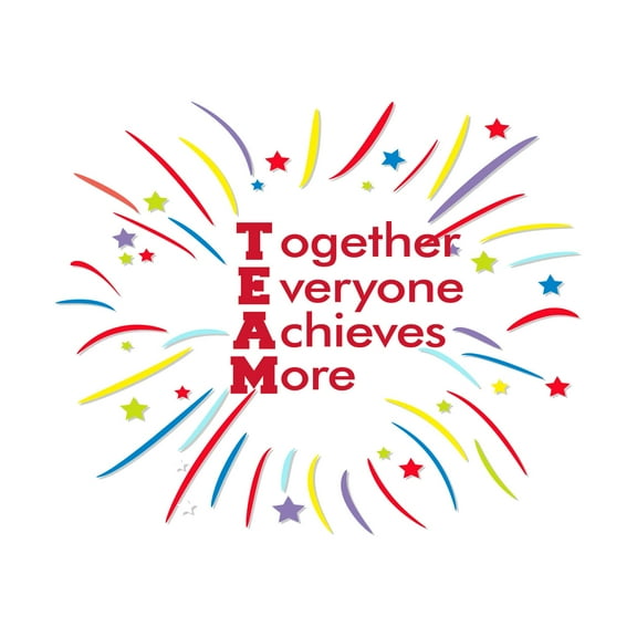 Together Everyone Achieves More Motivational Team Quote Vinyl Wall Design Wall Art Sticker Designs Vinyl Stickers For Home House Walls Rooms Windows Bedroom Decoration Size (12x12 inch)