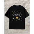 thumbnail image 1 of Together Hearts Tee men's black Hip-hop streetwear Vintage Unisex Shirt Crewneck tshirts Fashion Unisex Shirt Graphic tshirts Original Unisex Shirt Graphic Tee tshirts, 1 of 7
