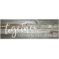 thumbnail image 1 of Together Is My Favorite Place To Be Rustic Wood Wall Sign 8x24 (Gray Unframed), 1 of 1