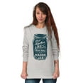 thumbnail image 1 of Together Like Moonshine and Mason Jar Women's Long Sleeve T Shirt Brisco Brands M, 1 of 6