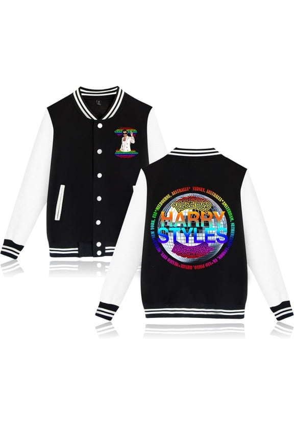 Together Together Tour 2026 Merch Baseball Jacket - Unisex Disco style Print Long Sleeve Coat, Casual Streetwear Top for Concert Fans Support Apparel