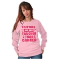 thumbnail image 1 of Together Tougher Than Breast Cancer Women Crewneck Sweatshirt Brisco Brands 2X, 1 of 6