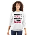 thumbnail image 1 of Together Tougher Than Breast Cancer Women Crewneck Sweatshirt Brisco Brands S, 1 of 6