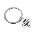 thumbnail image 1 of "Together We Can Make A Difference" Heart Charm Split Ring Keychain, 1 of 2