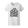 thumbnail image 1 of Together We Make A Family Love Women's Tee - Image by Shutterstock, 1 of 2