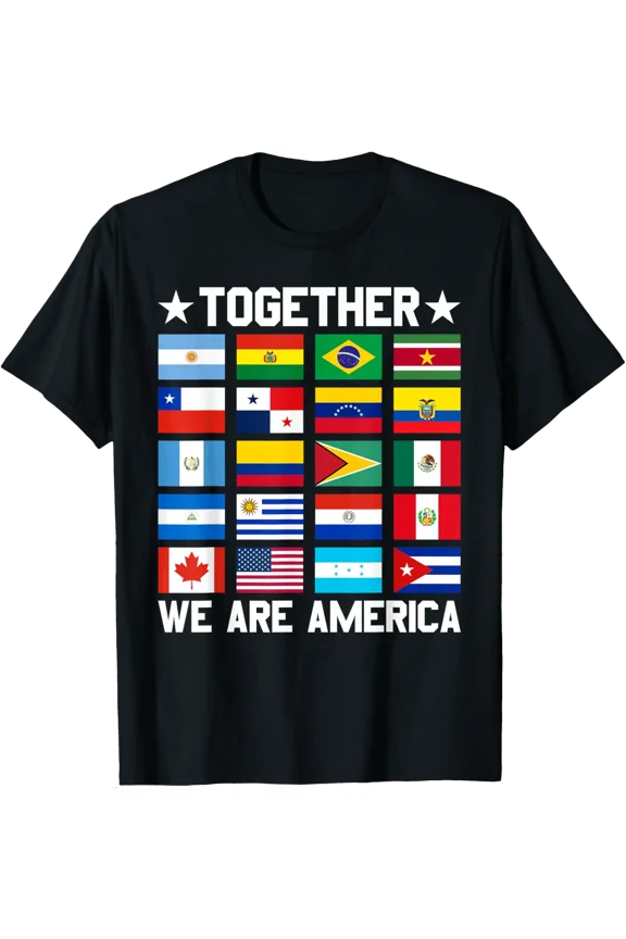 Together We are America Flags Unity T-Shirt